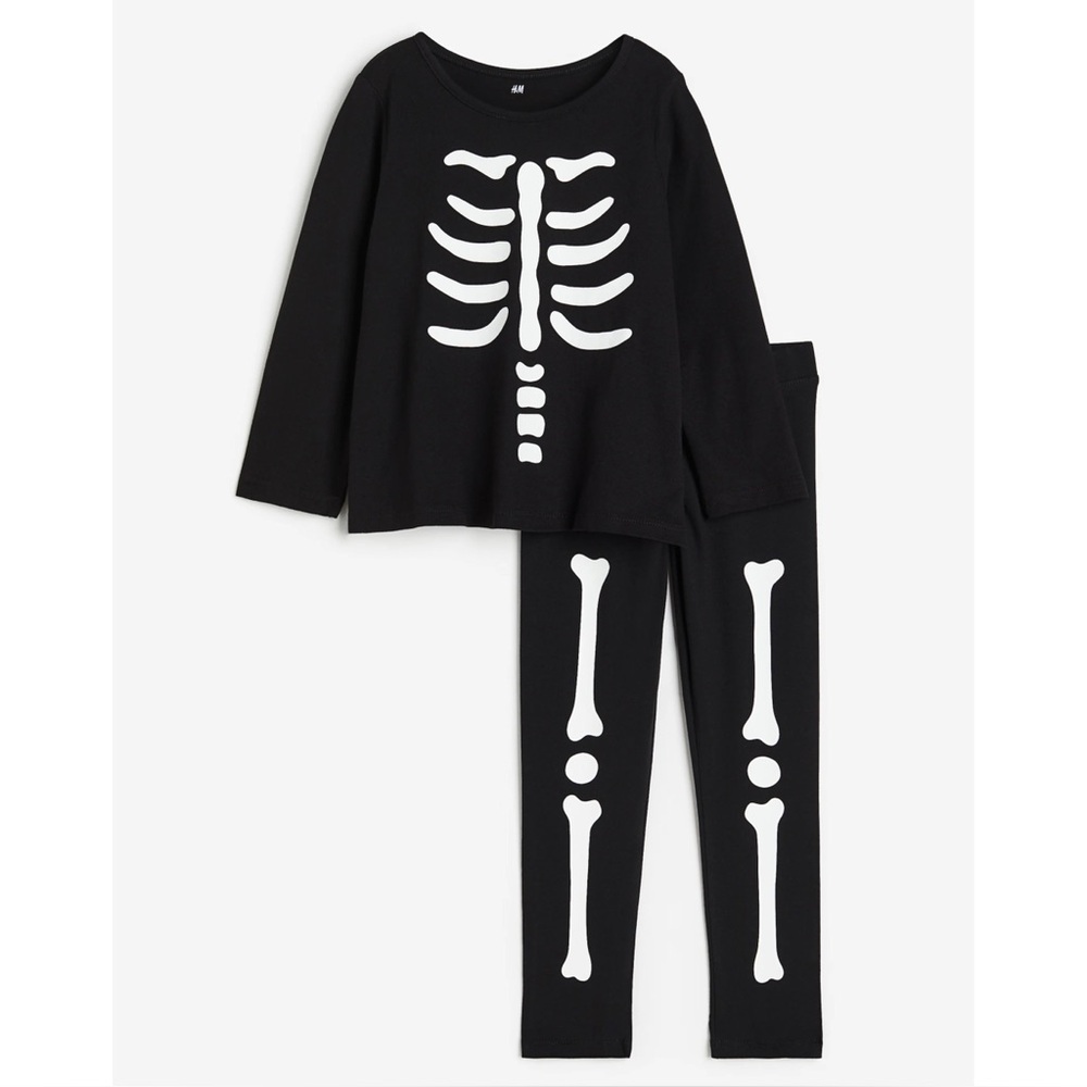 H&M Skeleton 2 Piece Jersey Set
